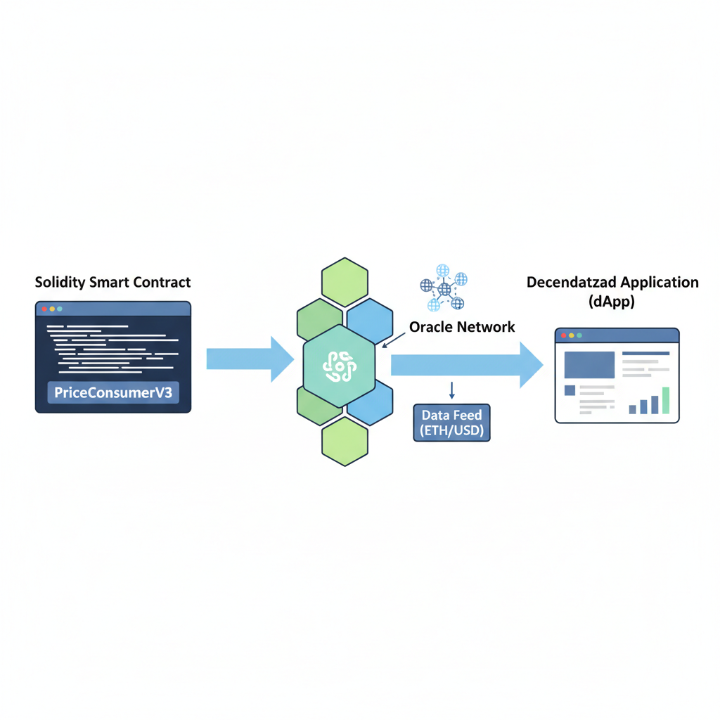 Solidity smart contract code snippet deploying oracle consumer on blockchain